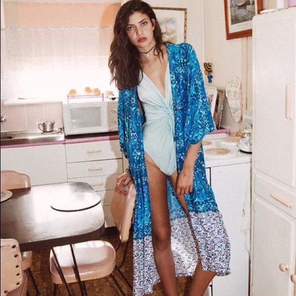 RARE Arnhem Bowerbird Kimono- Spell &Gypsy -esque - Picture 2 of 3